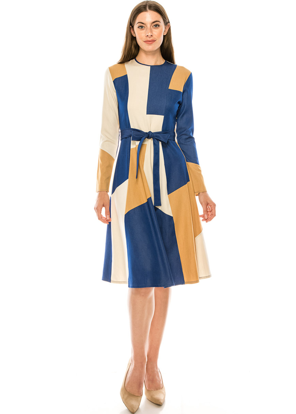 Dress DR3017 Multi | Modest Women Clothing - YAL New York
